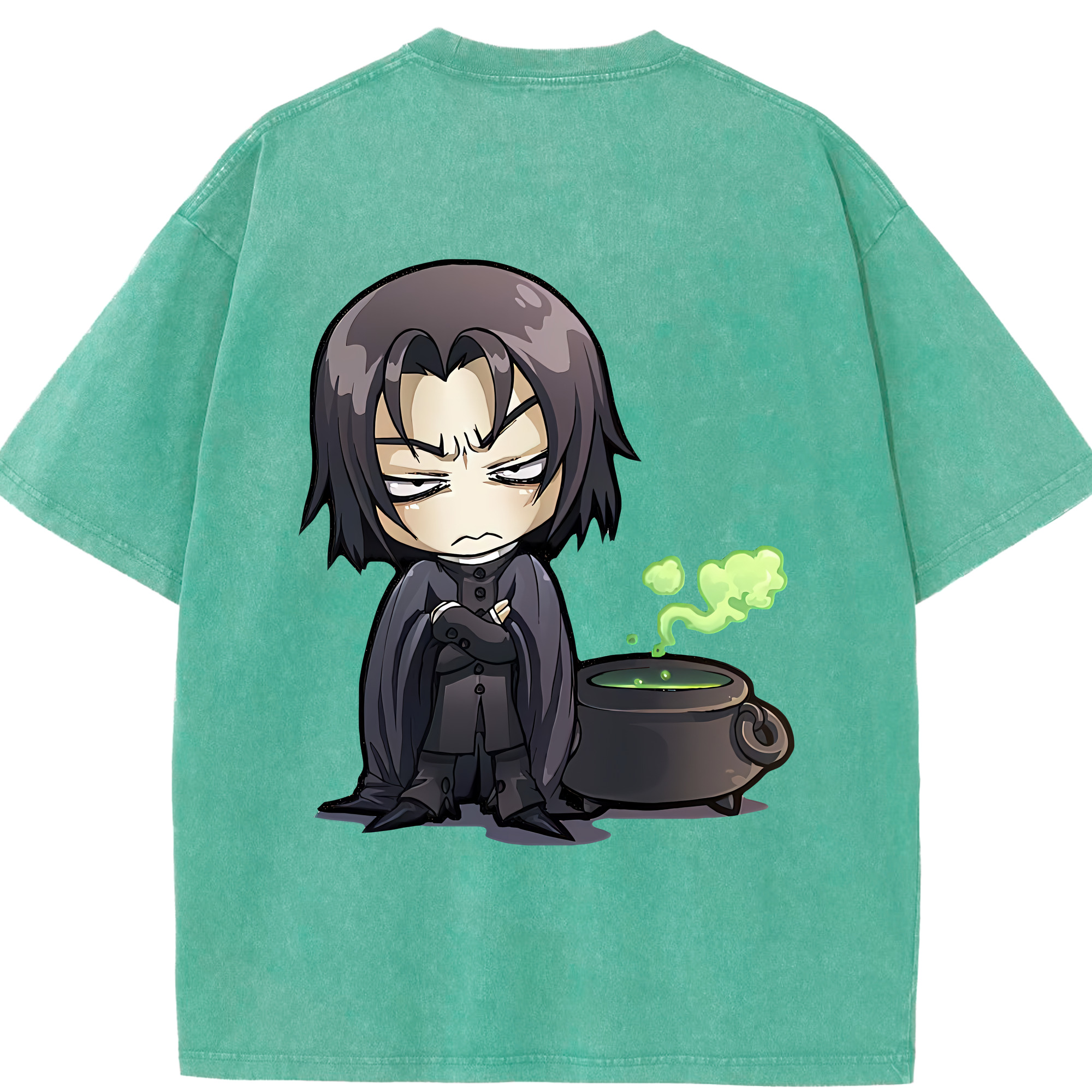（画像用） Harry Potter ハリー・ポッターシリーズ 綿100% ヴィンテージ風 半袖Tシャツ（背面プリント）